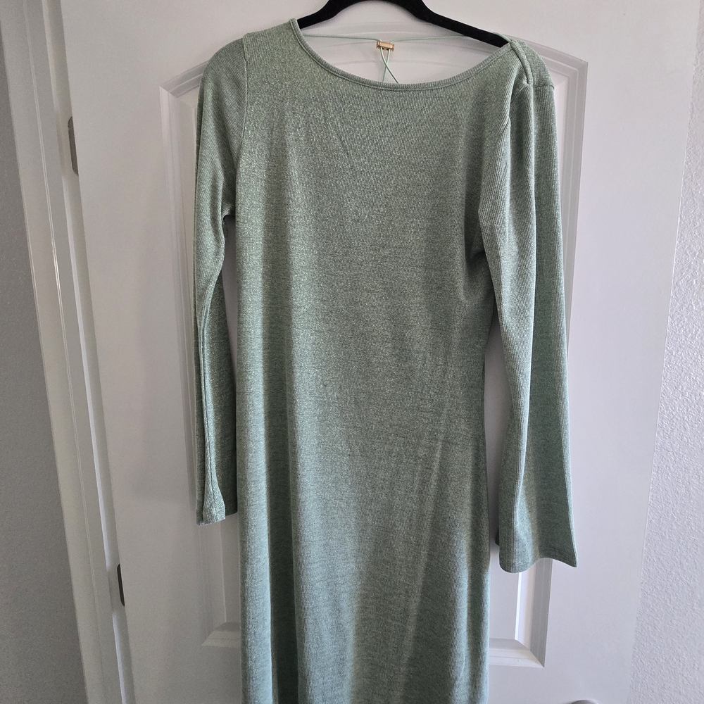 Wild Fable Sage Long Sleeve Dress